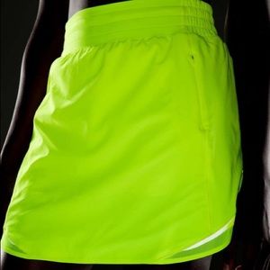 Lululemon Hotty Hot High-Rise Skirt Long Highlight Yellow Size 4